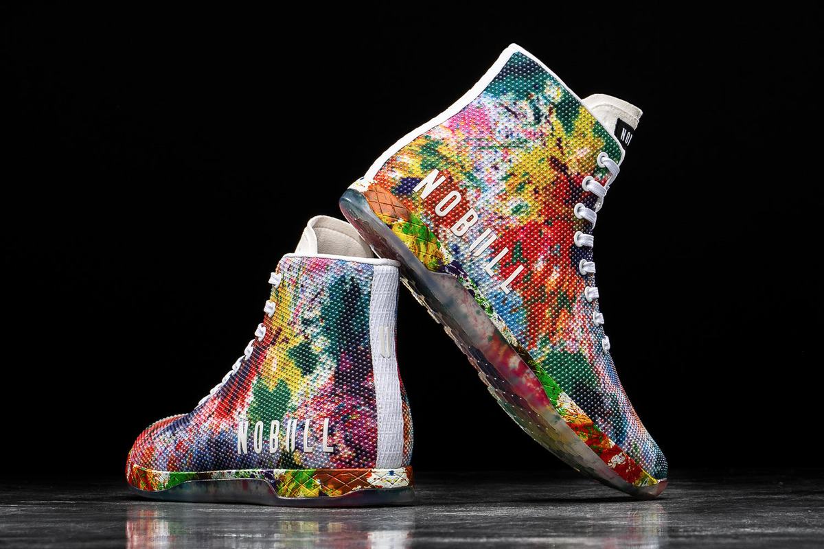 Nobull Superfabric High-Top Art Work Women's Trainers Multicolor | Australia (YT4587)